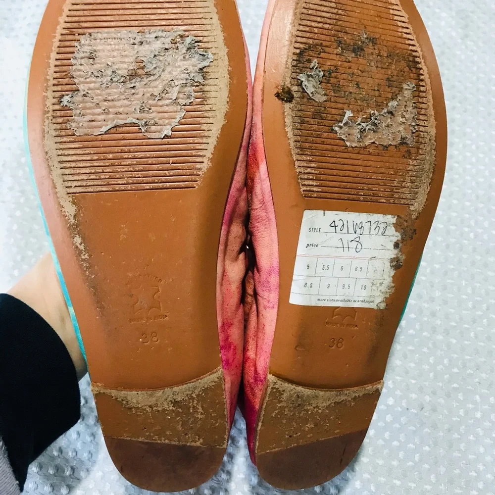 Jasper &‎ jeera Anthropologie watercolor flats